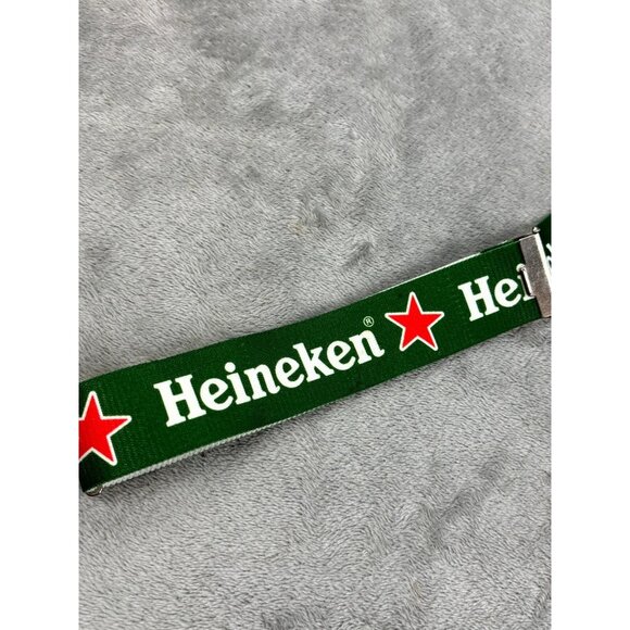 Heineken Beer Bier Bretels Suspenders Men's One Size White Green Adjustable - Picture 2 of 6